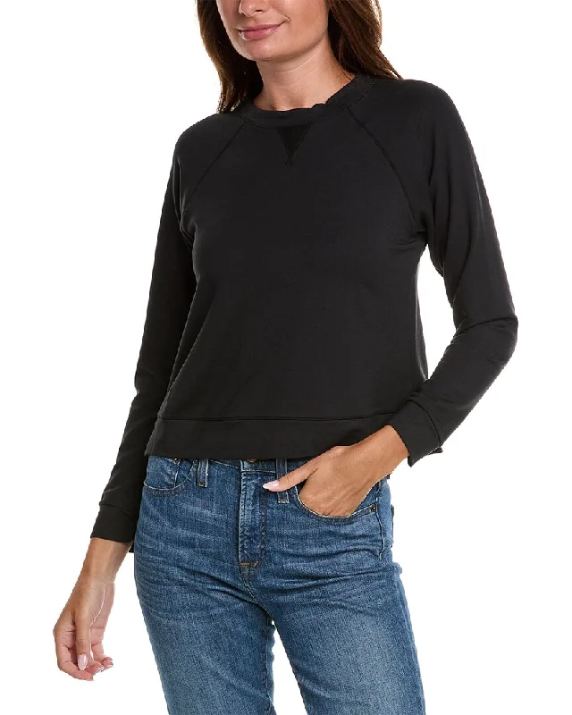 LIVELY The Terry-Soft Sweatshirt Hoodie with Raglan Sleeves Sporty Comfortable