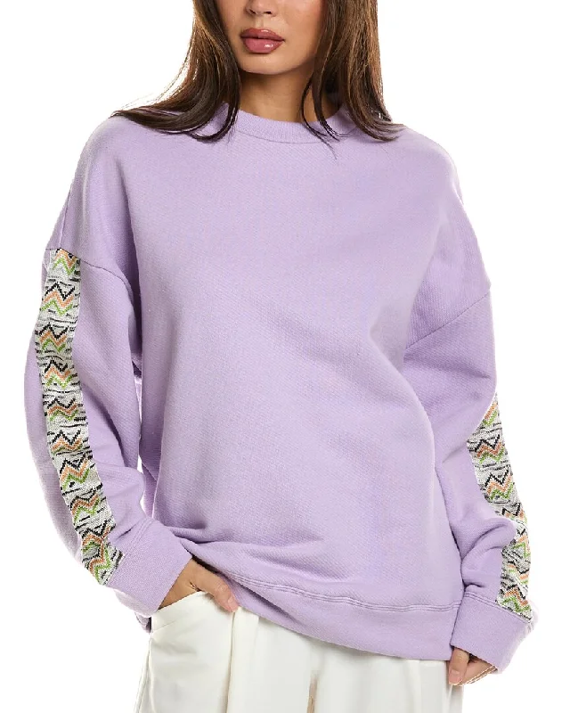 M Missoni Sweatshirt Hoodie with Oversized Fit Loose Comfortable
