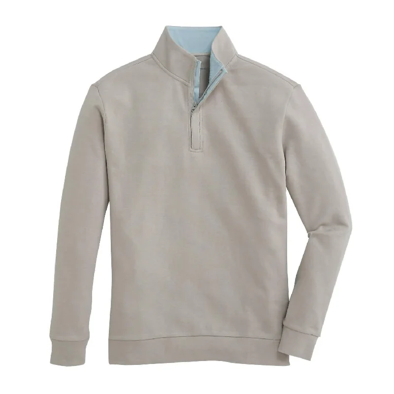 Men's Venture Pique 1/4 Zip Sweatshirt In Mirage Grey Hooded Sweatshirt Casual Wear Street Style