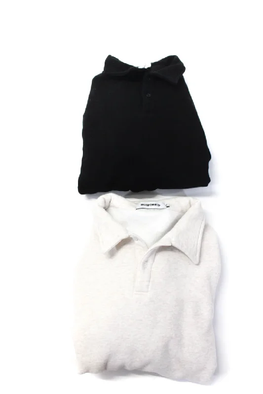 Rumored Womens Cotton Long Sleeve Button Up Sweatshirt Cream Hoodie with Magnetic Closure Innovative Modern