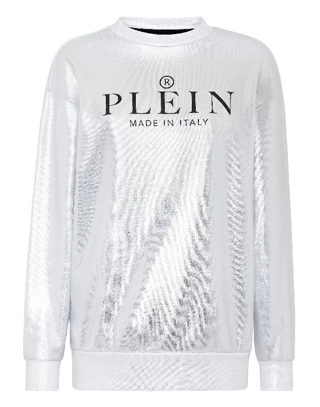 Sweatshirt LS Iconic Plein Hoodie with Reflective Safety Nightwear