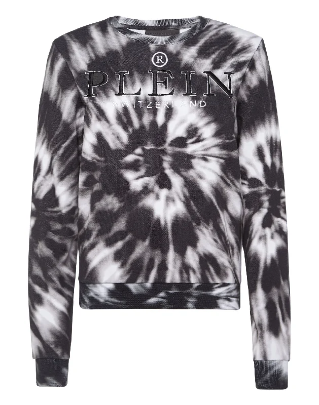 Sweatshirt LS Tie dye Hoodie with Lining Warm Insulated