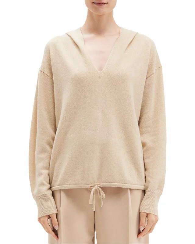 Theory Cashmere Relaxed Hoodie Hoodie with Illustration Artistic Creative