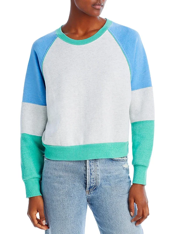 Womens Colorblock Comfy Sweatshirt Hoodie with Monochrome Minimalist Simple