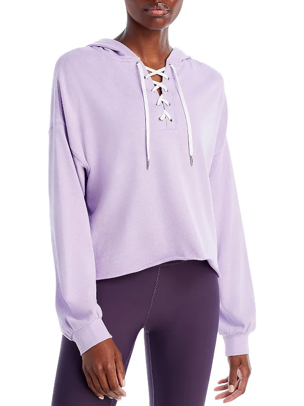 Womens Comfy Cozy Hooded Sweatshirt Hoodie with Back Slit Movement Comfort
