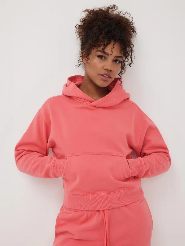 Womens Hart Eco-Fleece Cropped Hoodie Hoodie with Full-Zip Functional Layering