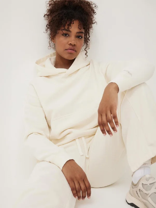 Womens Hart Eco-Fleece Cropped Hoodie Hoodie with Toggle Buttons Decorative Unique