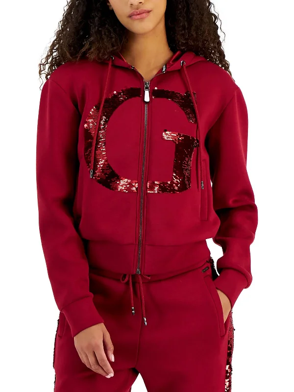 Womens Logo Cozy Zip Hoodie Hoodie with Earth Tones Natural Calm