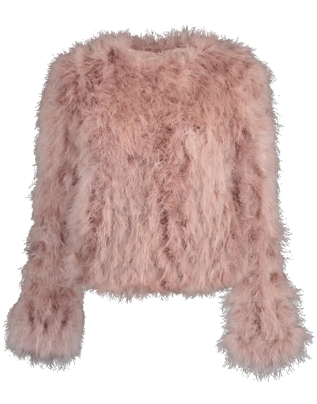 Deora Feather Jacket Snapped Jacket Toggled Jacket Drawstring Jacket