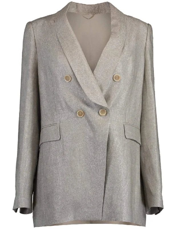Double Breasted Shawl Collar Jacket Hoodie Zip-Up Jacket Button-Up Jacket