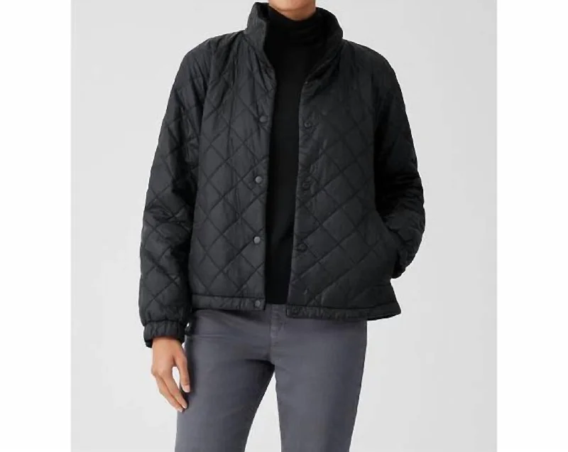 Eggshell Reversible Jacket In Black Knit Jacket Woven Jacket Fleece Jacket