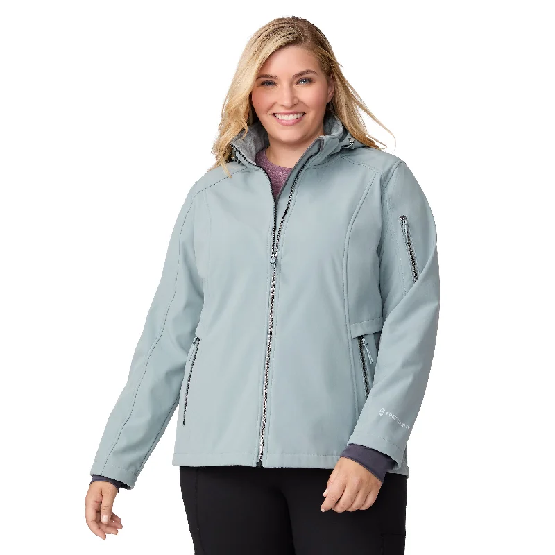 Free Country Women's Plus Size Aeris II Super Softshell Jacket Corduroy Jacket Velvet Jacket Brocade Jacket