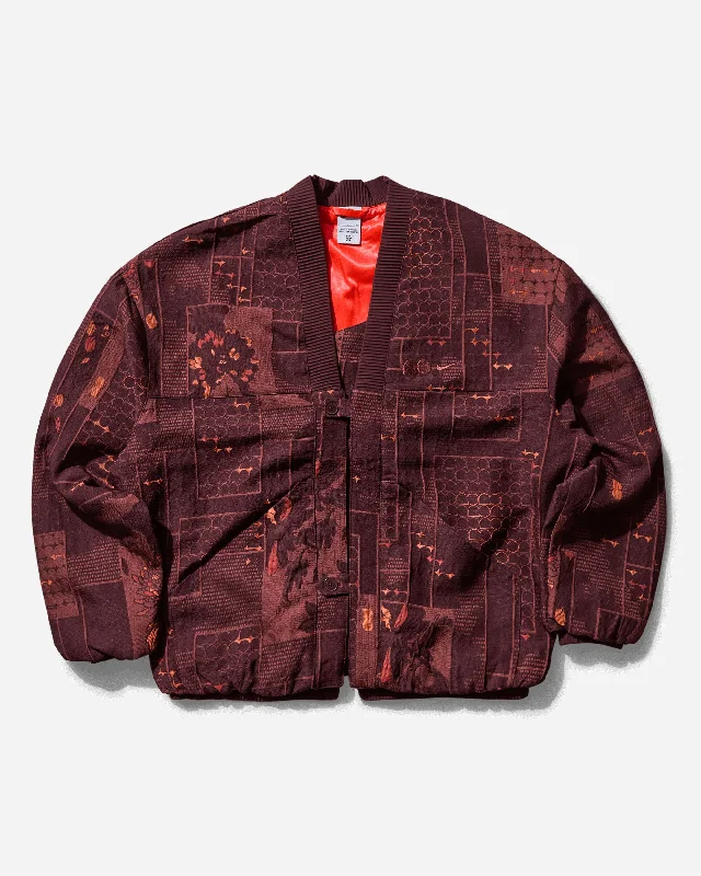 Women's Naomi Osaka Jacquard Jacket Burgundy Crush Striped Jacket Polka Dot Jacket Floral Jacket