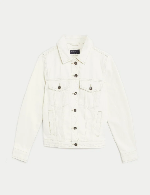 Pure Cotton Denim Jacket Quilted Jacket Puffer Jacket Insulated Jacket