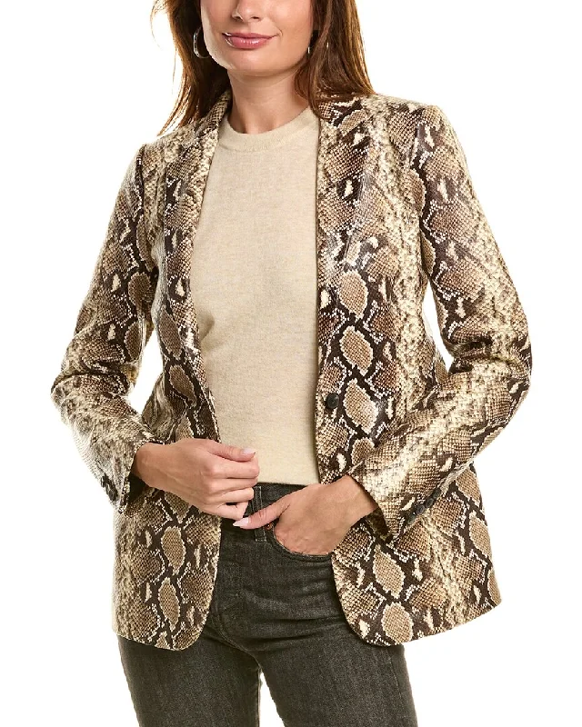 The Kooples Embossed Leather Jacket Jersey Jacket Tulle Jacket Batik Jacket