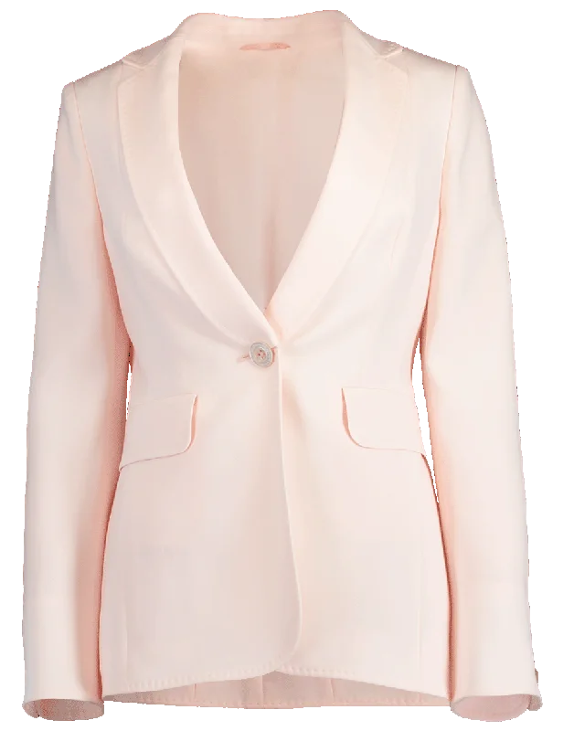 Travel Safe One Button Jacket Welt Pockets Slit Pockets Flap Pockets