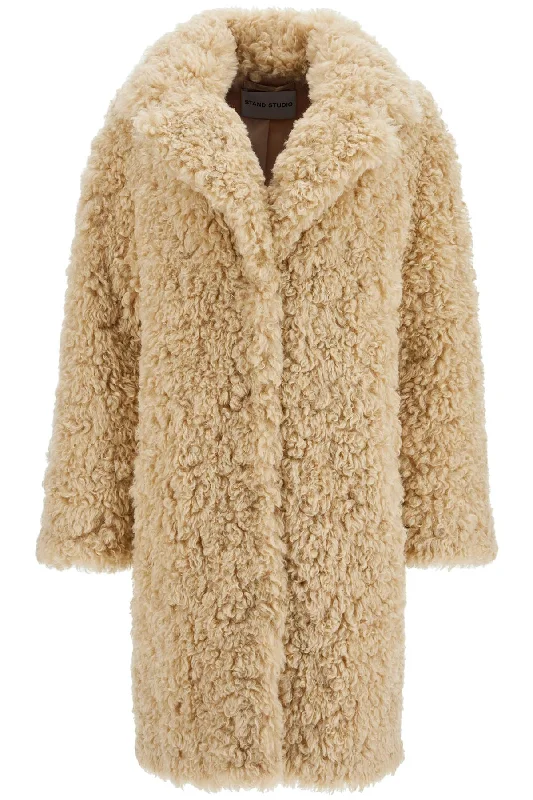 Camille Cocoon Coat  - Beige Stylish Bomber Jacket