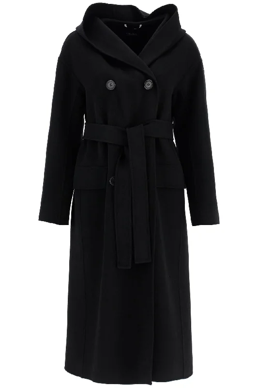 Hooded Coat With Fairy  - Black Chic Winter Coat