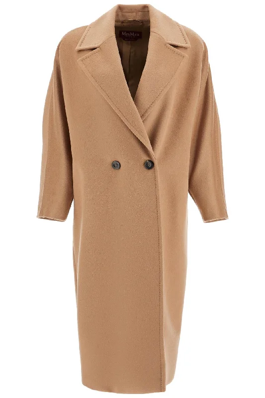 Double-breasted Coat '  - Beige Stretch Fit Moto Jacket