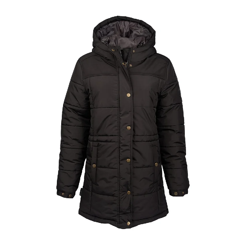 Boeing Women’s Long Quilted Puffer Coat Relaxed Fit Blazer