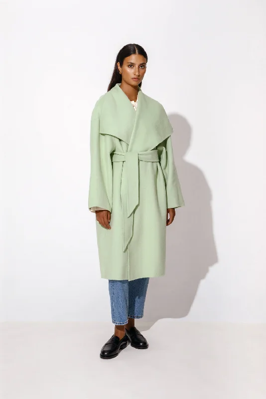 Hallie Mint Green Seafoam Coat Waterproof Hiking Jacket