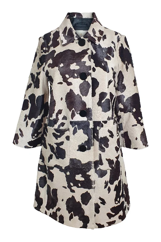 KATE SPADE Madison Avenue Tilda 100% Calf Leather Coat (US 2 | UK 6) Casual Denim Jacket KATE SPADE Madison Avenue Tilda 100% Calf Leather Coat (US 2 | UK 6) Casual Denim Jacket