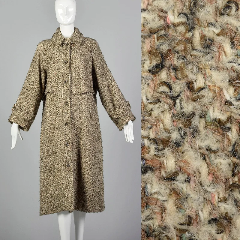 Large Geoffrey Beene for Gallant 1970s Tweed Coat Fitted Tailored Blazer