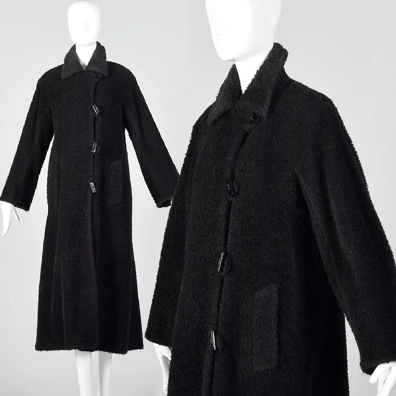 Medium 1990s Cinzia Rocca Wool Coat Minimalist Wool Duster