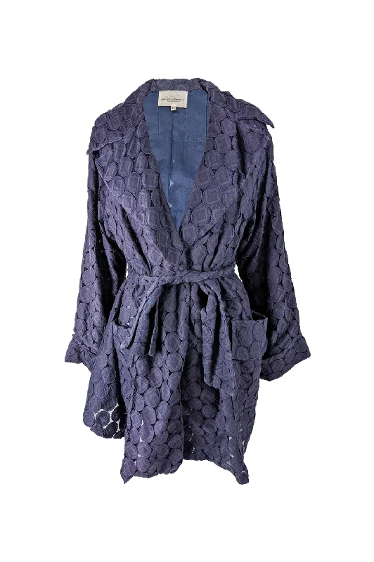 Vintage Semi Sheer Lace Cutout Opera Coat, S/S 1991 Padded Ski Jacket
