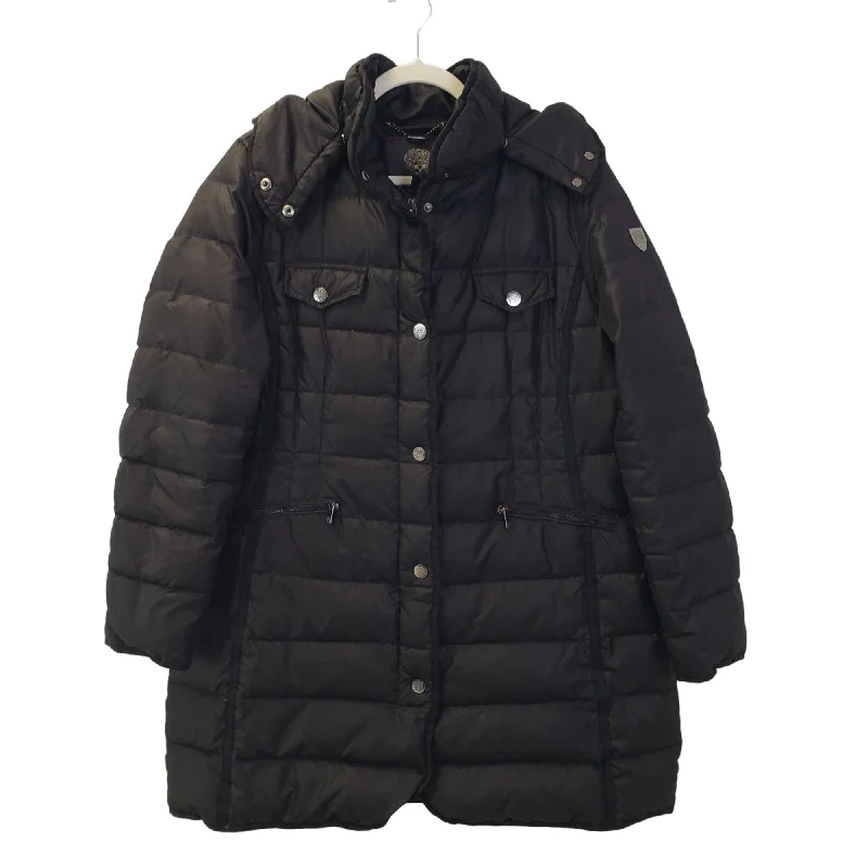 Vince Camuto Down Filled Puffer Coat with Removable Hood Size XL Luxury Cashmere Wrap
