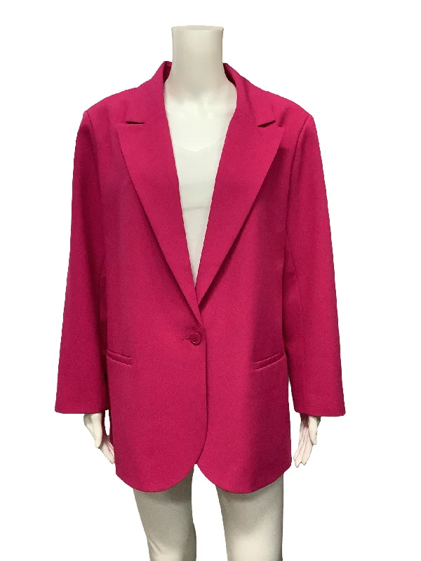 Liverpool Boyfriend Blazer Pink Size: XL Women's Solid Blazer