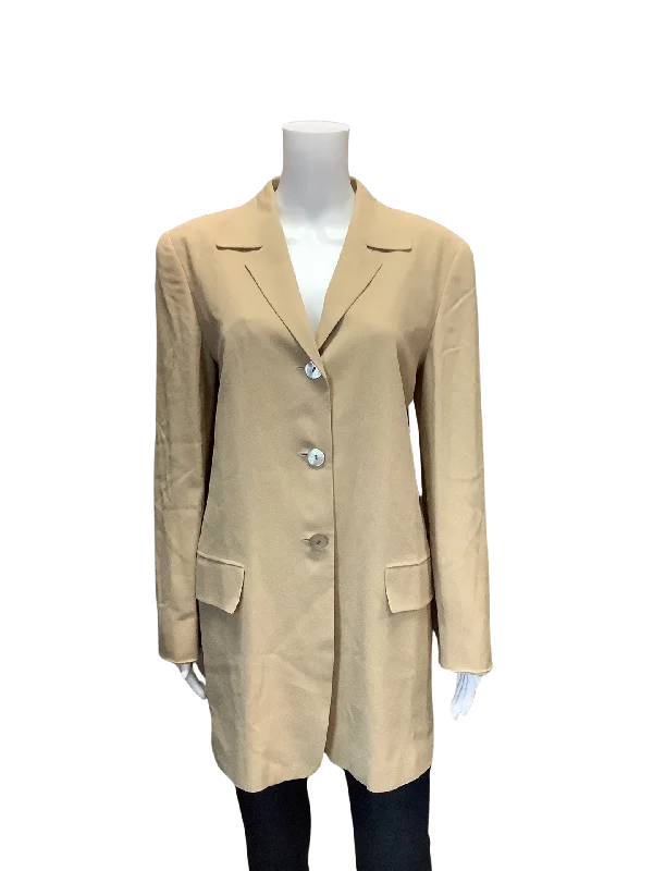 Max Mara Women's Oversized Blazer Camel Size: 8 Women's Designer Suit