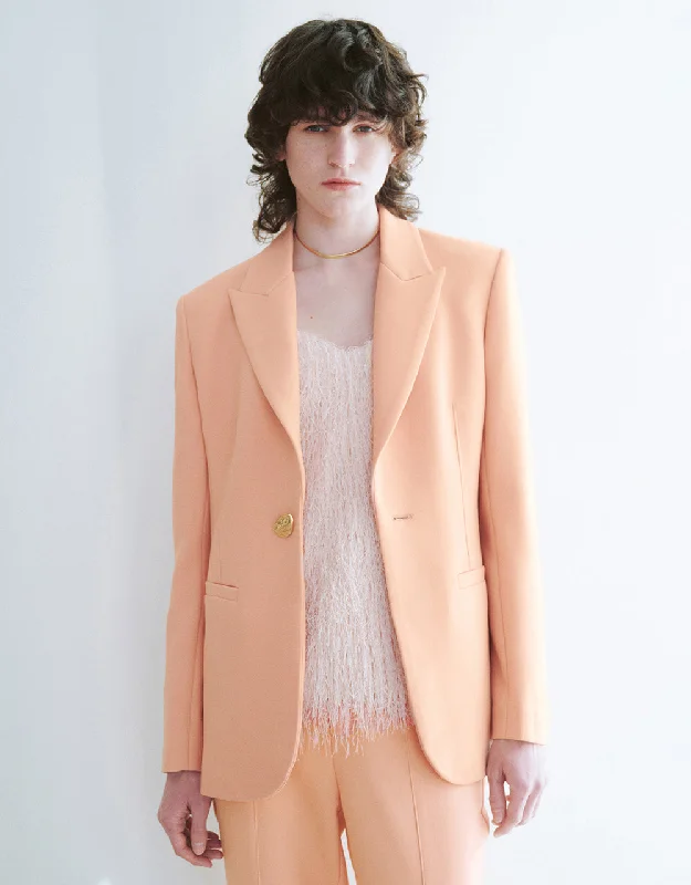 Peak Lapel Straight Blazer Women's Boutique Suit