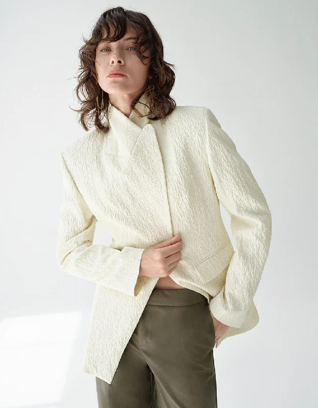 Peak Lapel Tailored Blazer Women's Unique Blazer