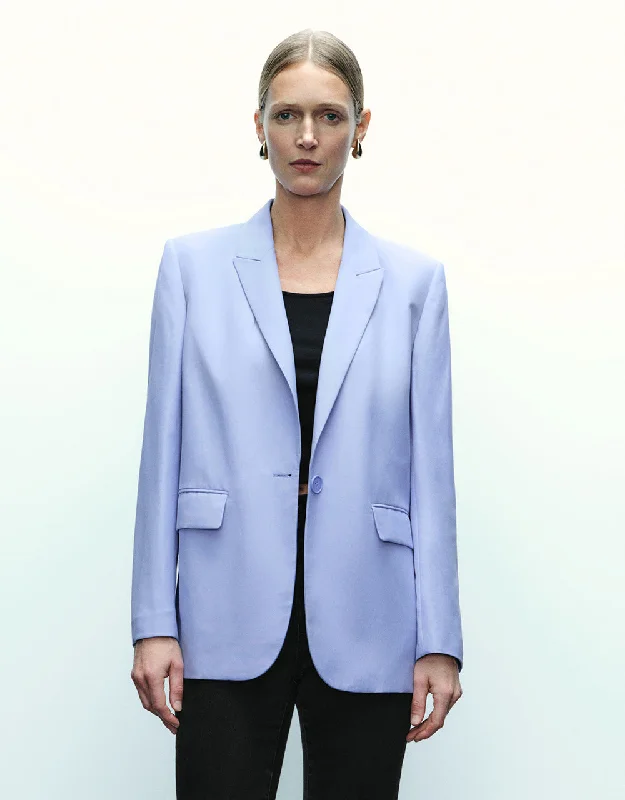 Peak Lapel Tailored Straight Blazer Women's Fashion Blazer