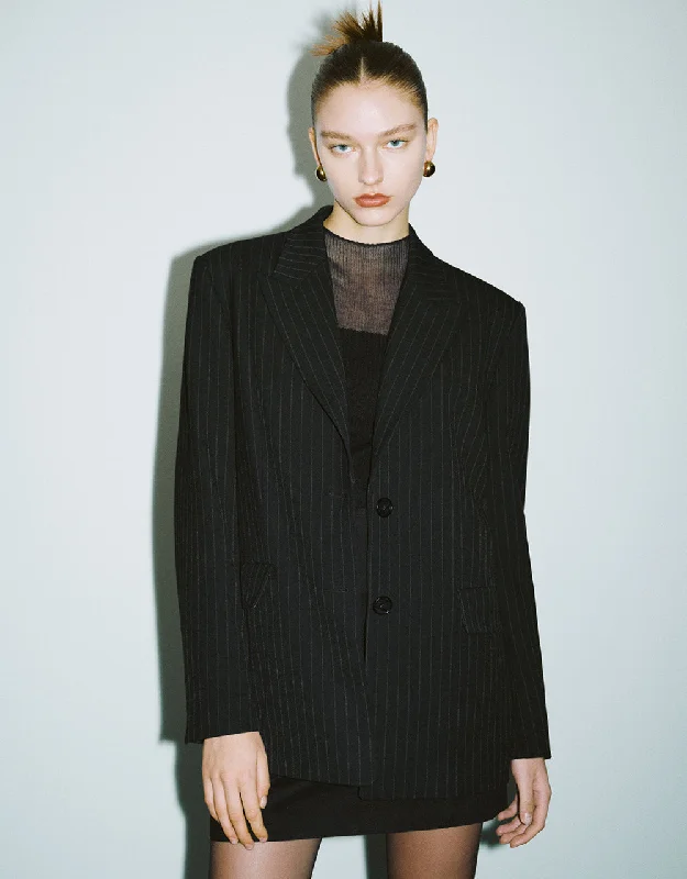 Peak Lapel Tailored Blazer Women's Boutique Suit
