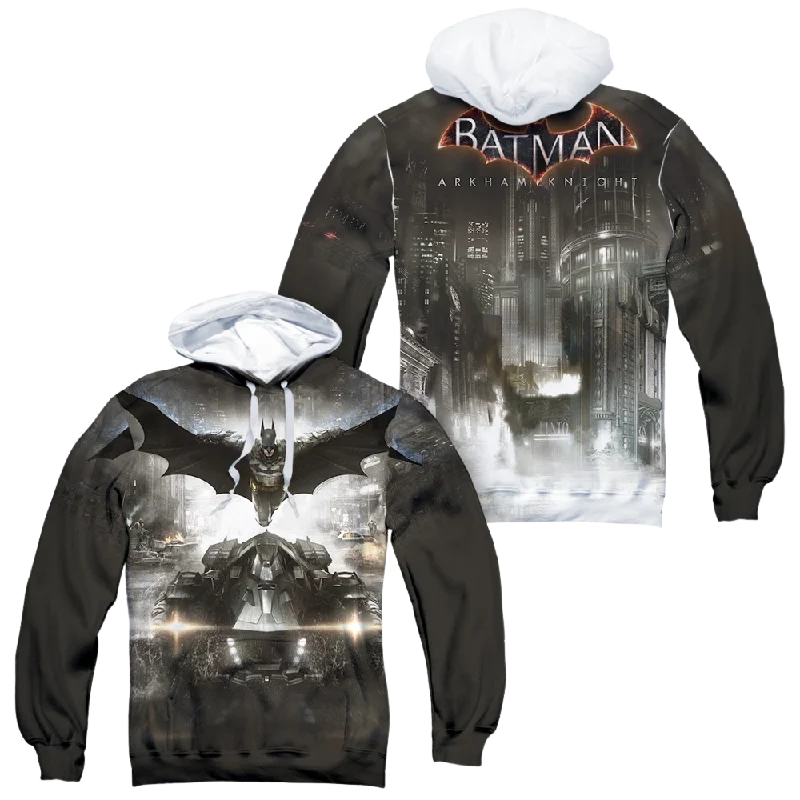 Batman - Arkham Poster - All-Over Print Pullover Hoodie Zipper Front Cardigan