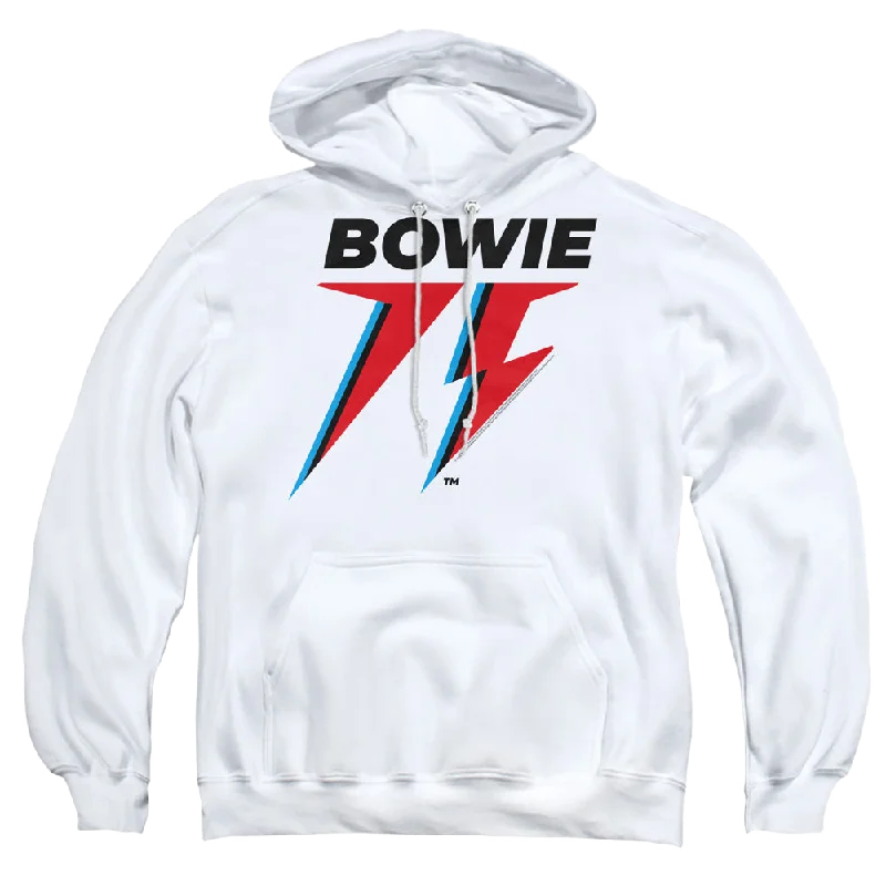 David Bowie Bowie 75 Logo - Pullover Hoodie Port Neck Pullover