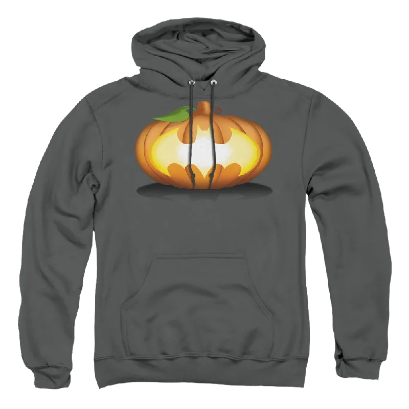 DC Batman Bat Pumpkin Logo - Pullover Hoodie High Neck Pullover