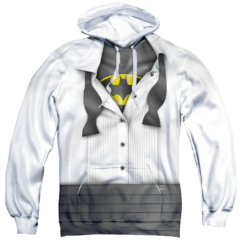 DC Batman Im Batman - All-Over Print Pullover Hoodie Cable Knit Chunky