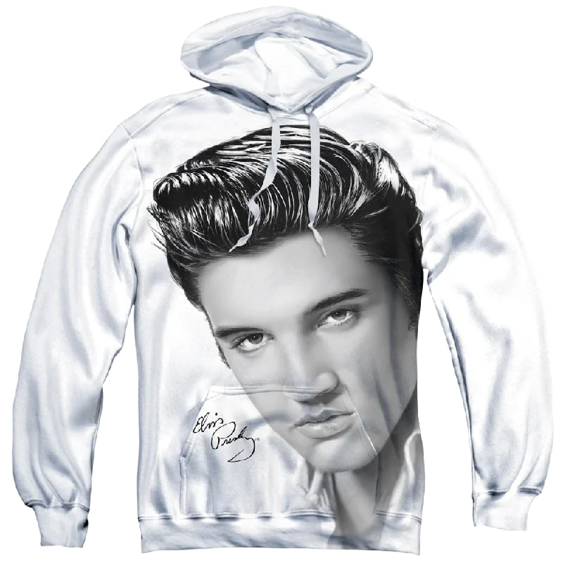 Elvis Presley Stare 2 - All-Over Print Pullover Hoodie Thin Wool Pullover