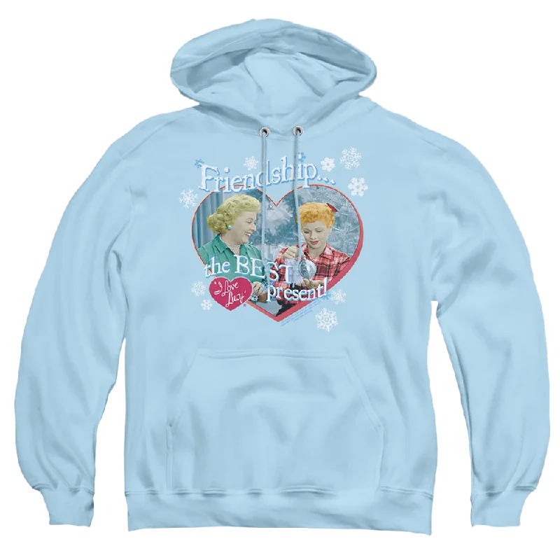 I Love Lucy The Best Present - Pullover Hoodie Three Quarter Sleeve