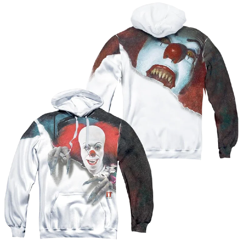 IT TV Miniseries Pennywise It - All-Over Print Pullover Hoodie Short Sleeve Top