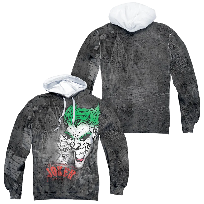 Joker, The Joker Sprays The City - All-Over Print Pullover Hoodie Cashmere Luxurious Pullover