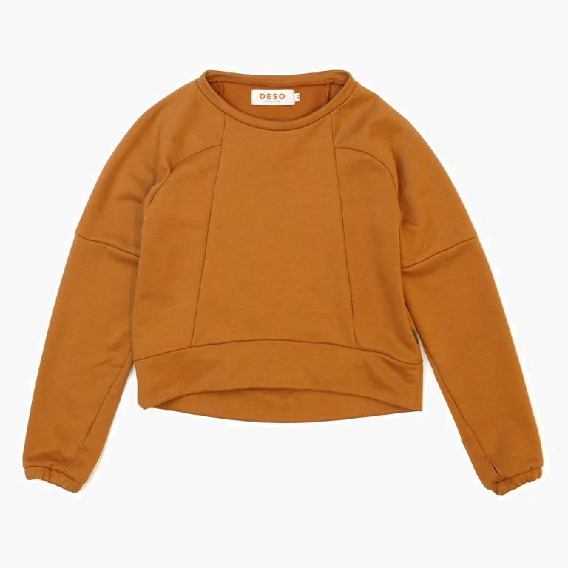 Desert Camel Leland Pullover Scalloped Neck Pullover