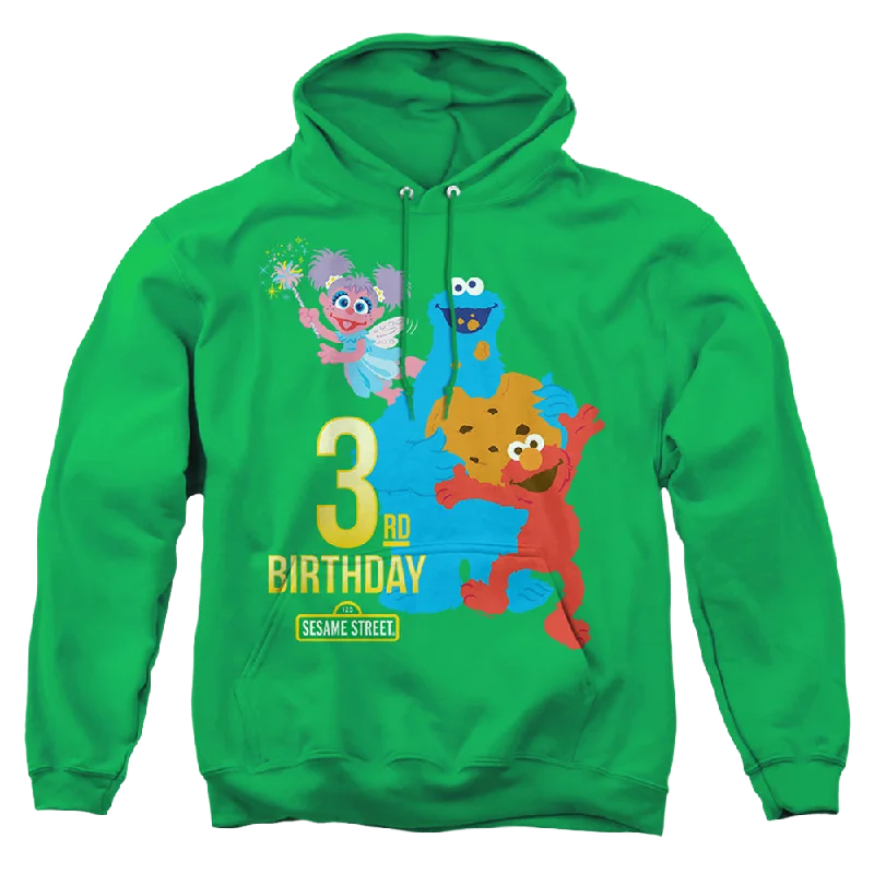 Sesame Street 3Rd Birthday - Pullover Hoodie Sheath Sleeve Elegant
