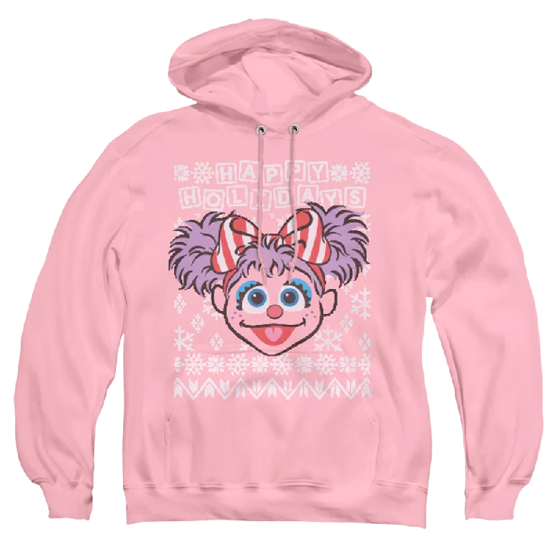 Sesame Street Abby Cadabby Ugly Christmas - Pullover Hoodie Ribbed Crew Neck