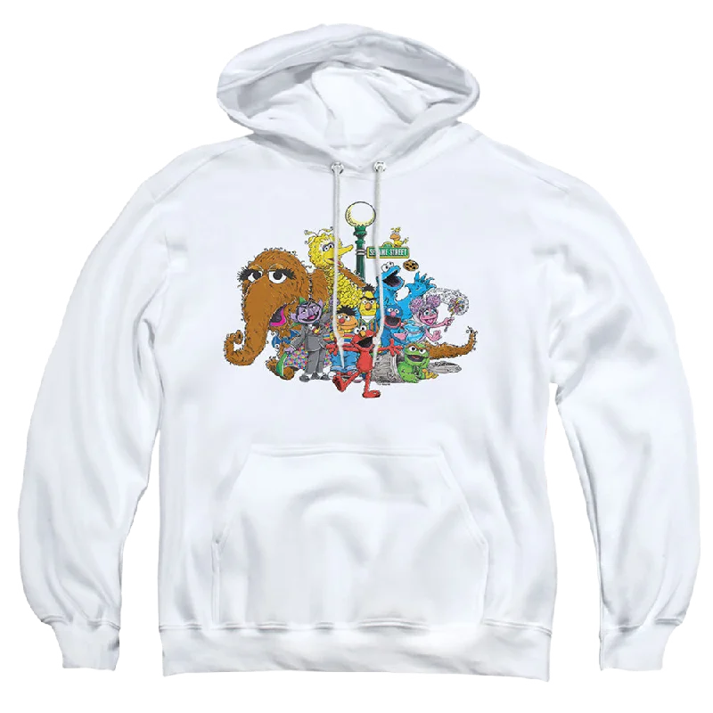 Sesame Street Group Street Light - Pullover Hoodie Bardot Neck Top