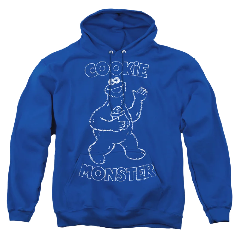 Sesame Street Simple Cookie - Pullover Hoodie Mock Neck Pullover