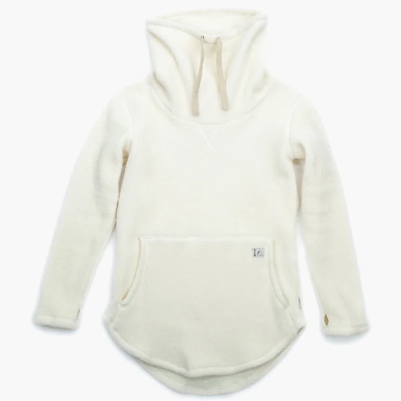 Sherpa Tallac Winter White Pullover Button Front Sweater